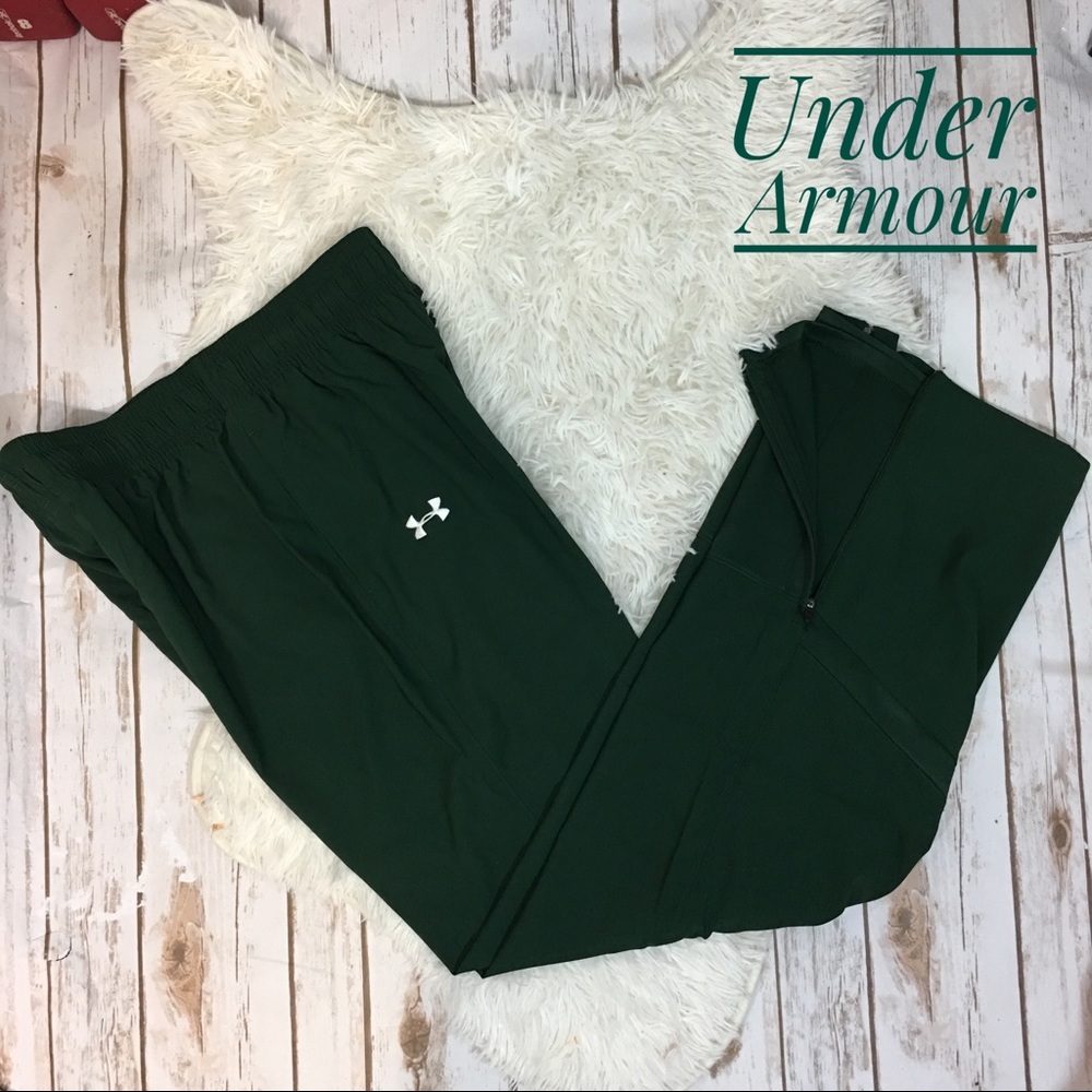 - Under Armour dark green track sweat pants M